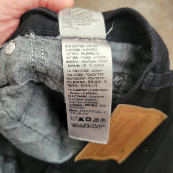 Levi's 501 Original Fit Black Sprout 25x28 - Picture 7 of 11